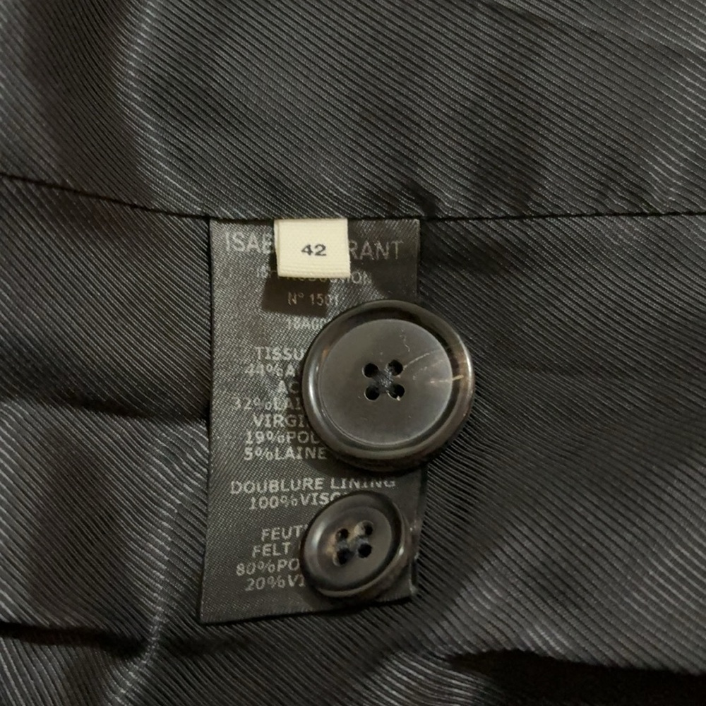 Isabel Marant Etoile Ice Checked Single Breasted Blazer - Picture 8 of 9